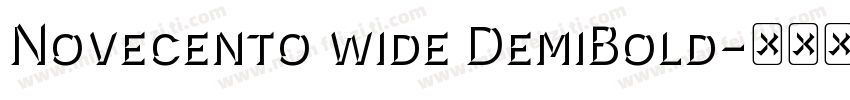 Novecento wide DemiBold-半粗体字体转换